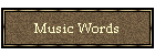 Music Words